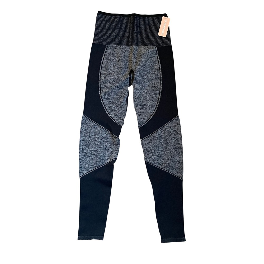 Thirdlove Black Grey Seamless High Waist Leggings Small Athletic Workout Yoga‎